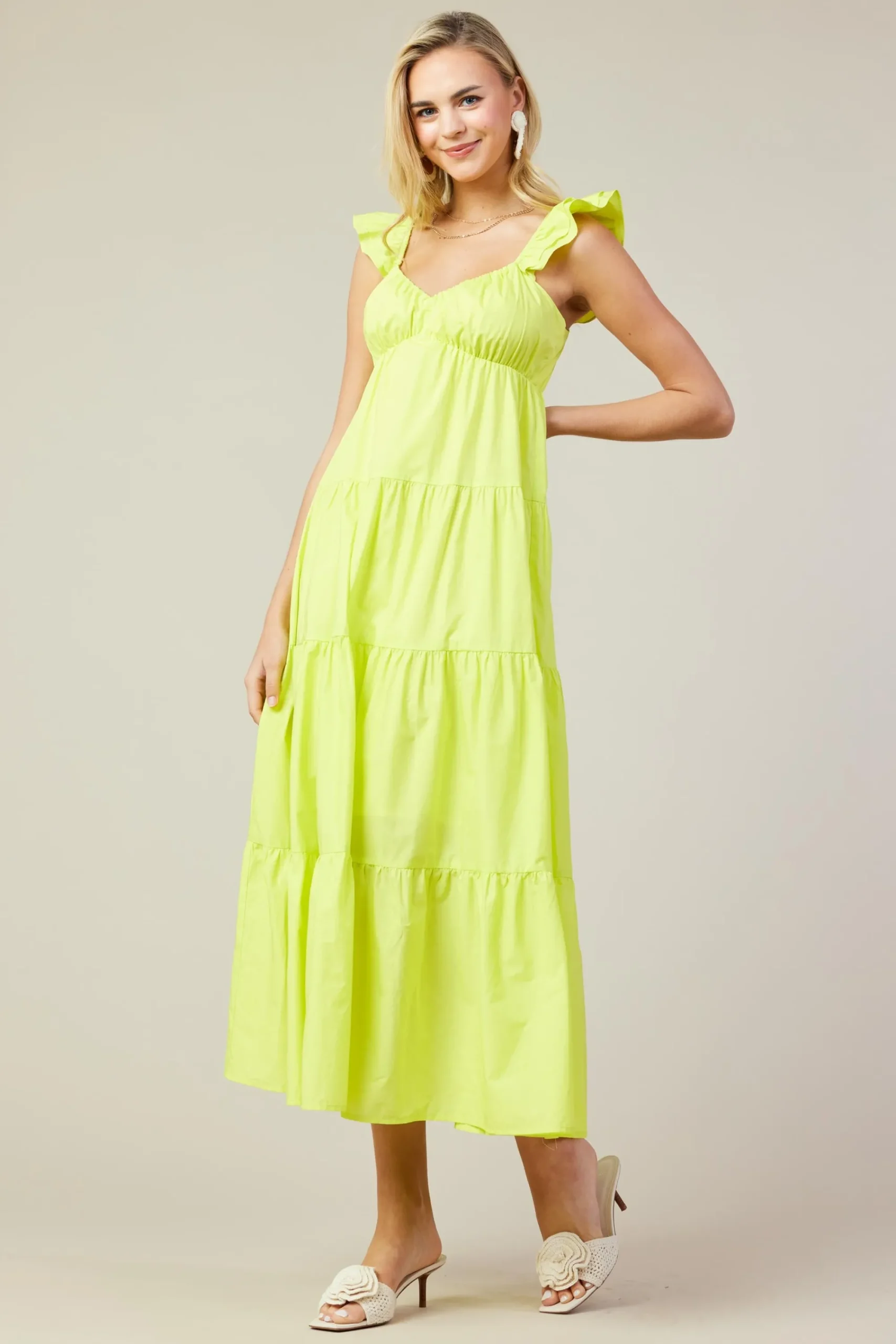 SKIES ARE BLUE Diana Poplin Maxi Dress* Maxi Dresses