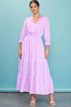 SKIES ARE BLUE Emery Ruffle Tiered Maxi Dress* Maxi Dresses