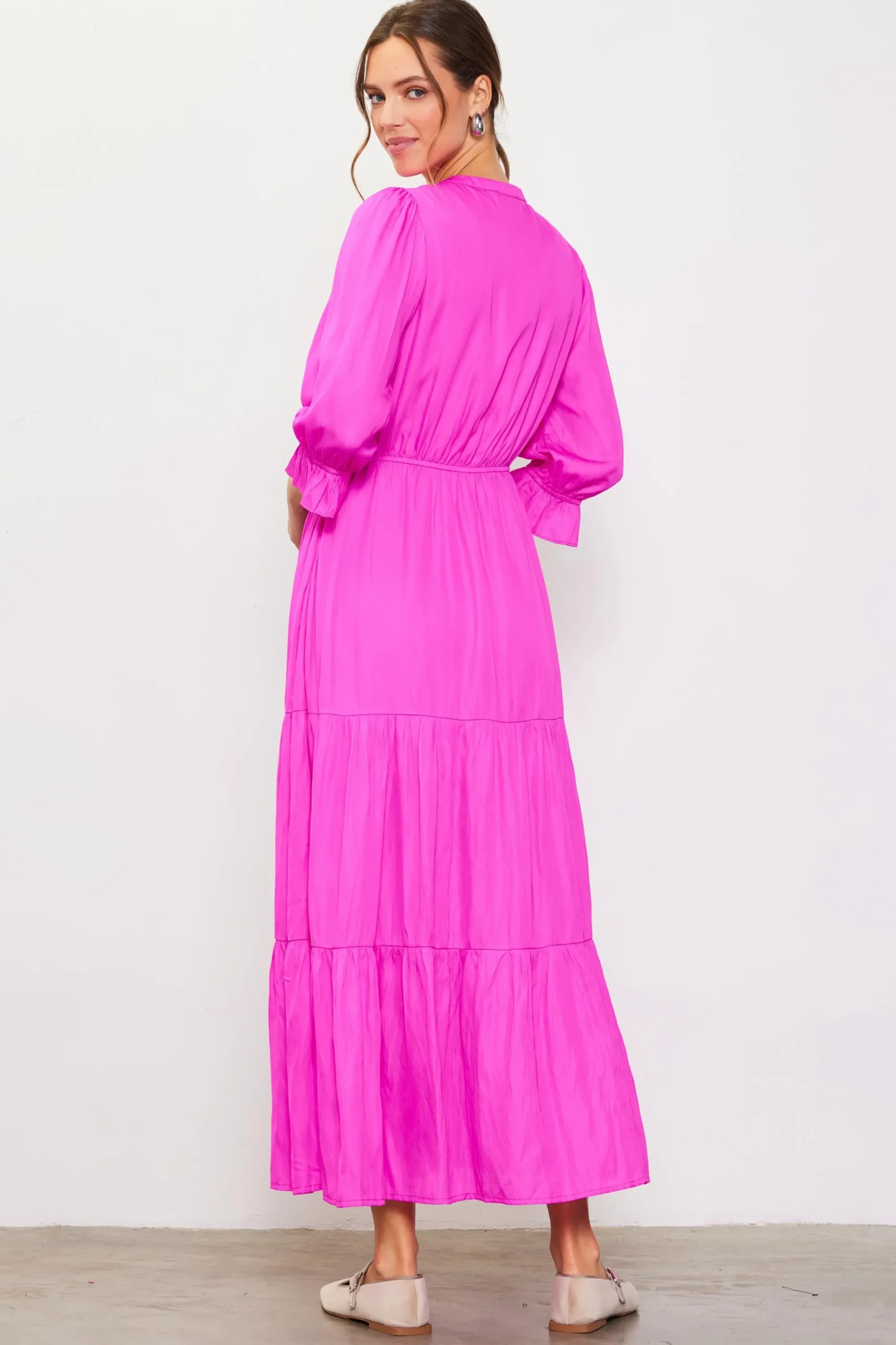 SKIES ARE BLUE Emery Ruffle Tiered Maxi Dress* Maxi Dresses