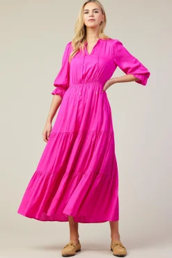 SKIES ARE BLUE Emery Ruffle Tiered Maxi Dress* Maxi Dresses