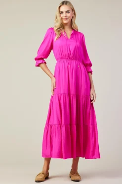 SKIES ARE BLUE Emery Ruffle Tiered Maxi Dress* Maxi Dresses