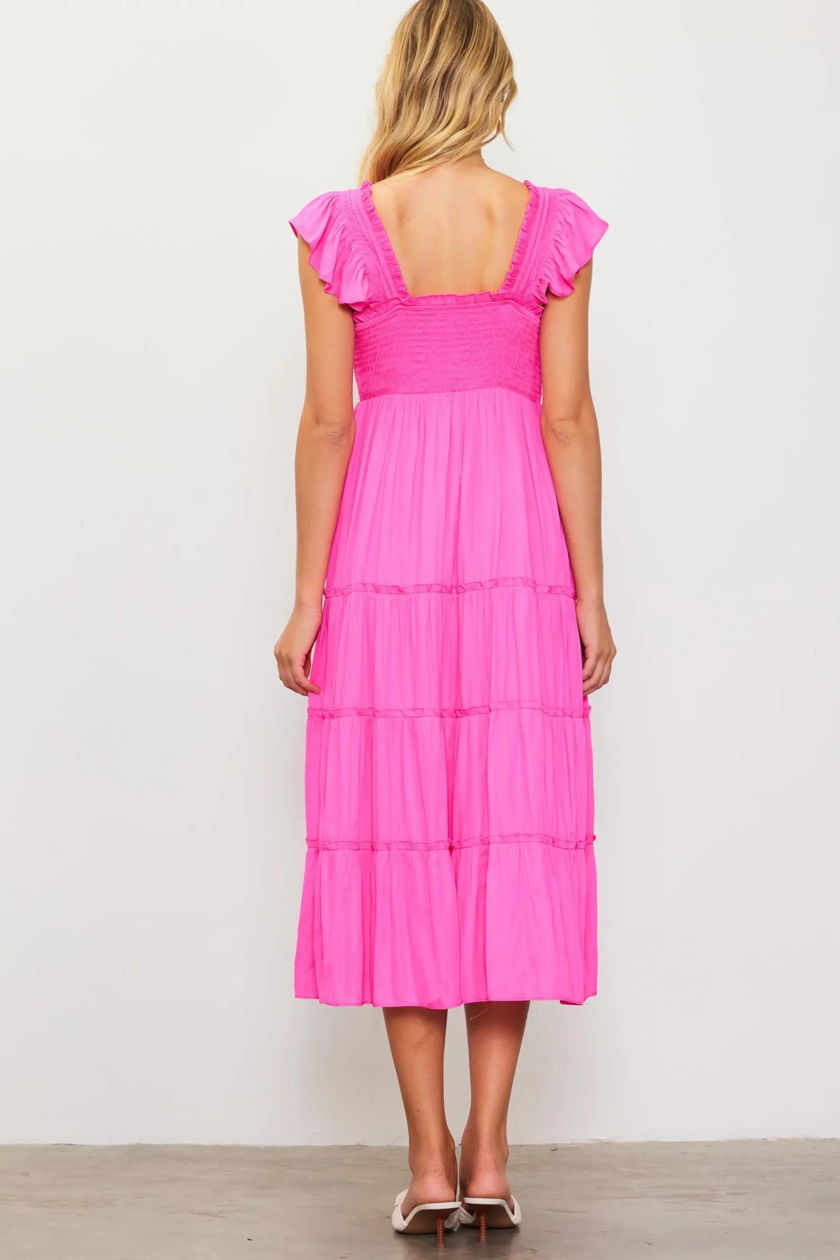 SKIES ARE BLUE Hathaway Tiered Midi Dress* Midi Dresses