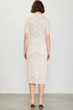 SKIES ARE BLUE High Waisted Lace Midi Skirt* Skirts