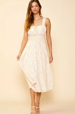 SKIES ARE BLUE Julie Floral Printed Midi Dress* Midi Dresses