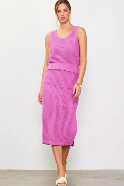 SKIES ARE BLUE Knit Sleeveless Top* Sleeveless Tops