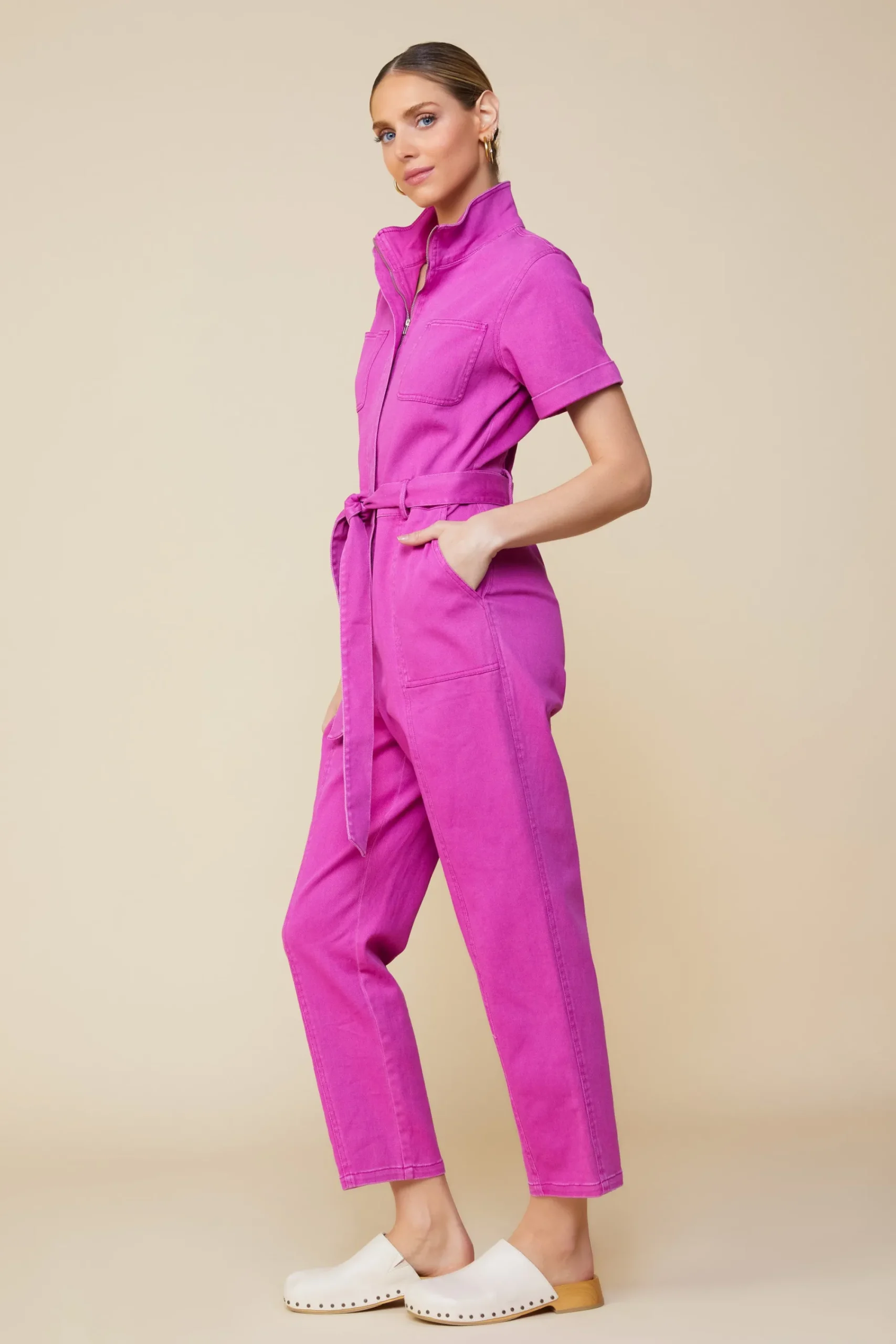 SKIES ARE BLUE Millie Utility Zip Jumpsuit* Jumpsuits