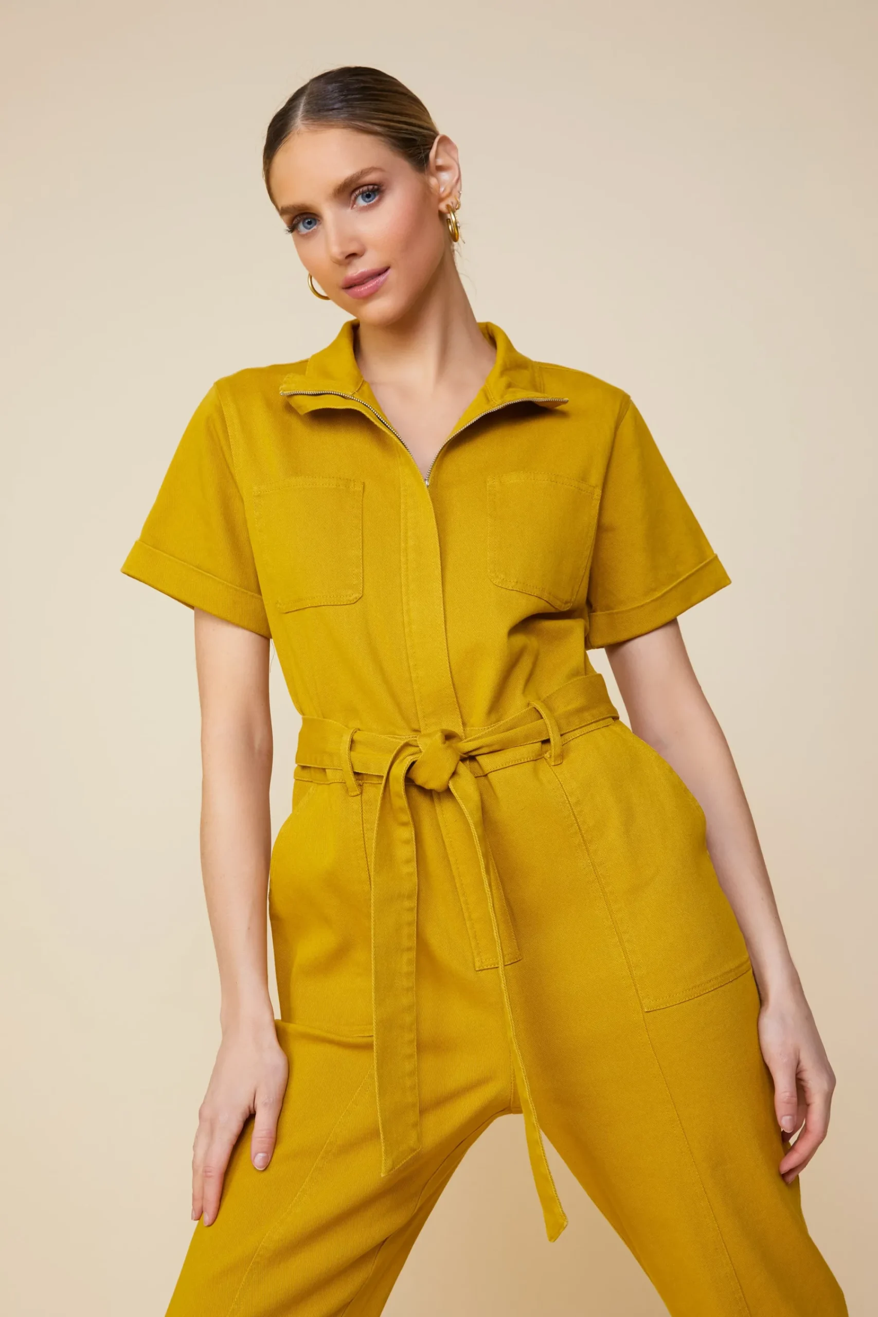 SKIES ARE BLUE Millie Utility Zip Jumpsuit* Jumpsuits