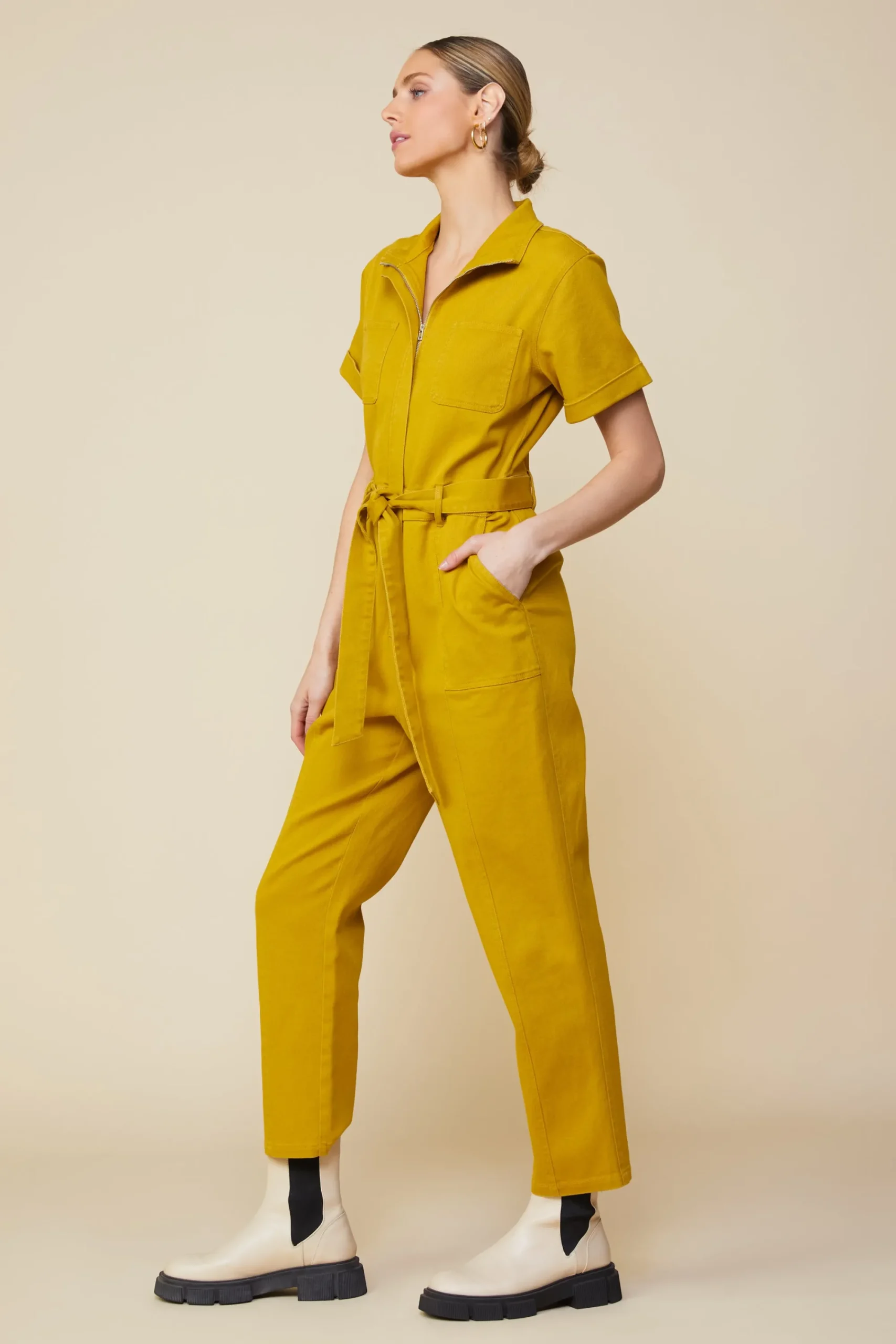 SKIES ARE BLUE Millie Utility Zip Jumpsuit* Jumpsuits