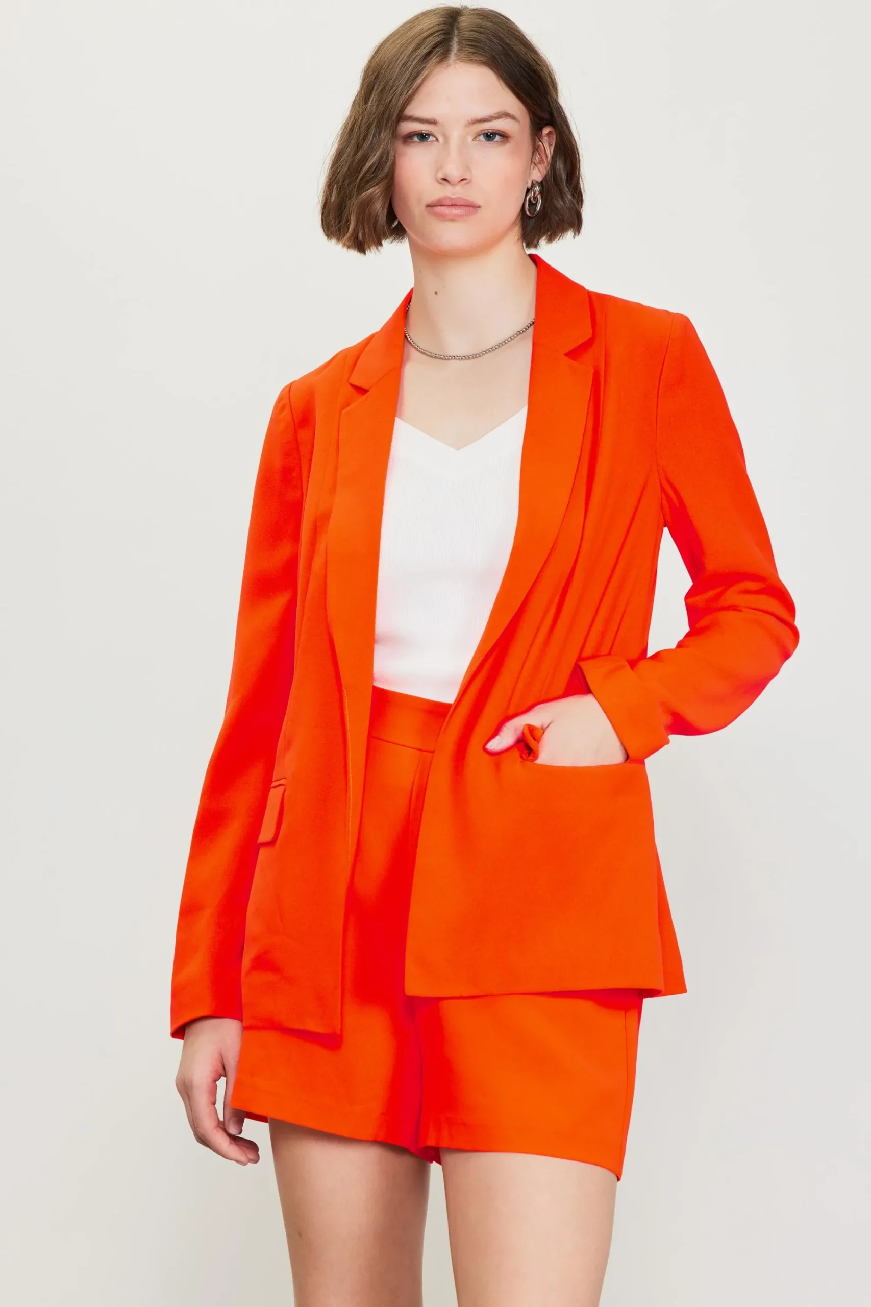 SKIES ARE BLUE Neon Welt Pocket Blazer* Blazers