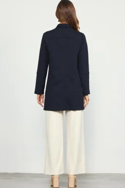SKIES ARE BLUE Open Front Knit Cardigan* Outerwear