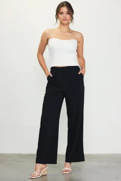 SKIES ARE BLUE Pintuck Wide Leg Trousers* Pants