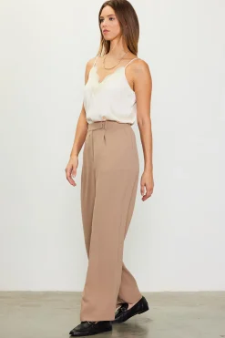 SKIES ARE BLUE Pintuck Wide Leg Trousers* Pants