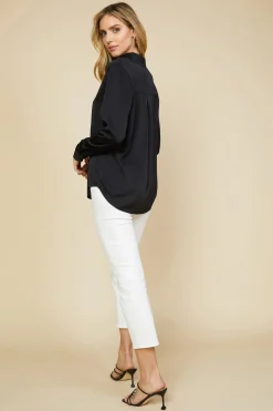 SKIES ARE BLUE Recycled Button Down Top* Blouses