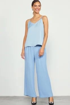 SKIES ARE BLUE Recycled Double Strap Cami* Sleeveless Tops