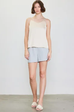 SKIES ARE BLUE Recycled Double Strap Cami* Sleeveless Tops