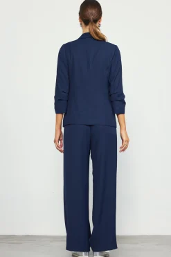 SKIES ARE BLUE Recycled Shirred Sleeve Blazer* Blazers
