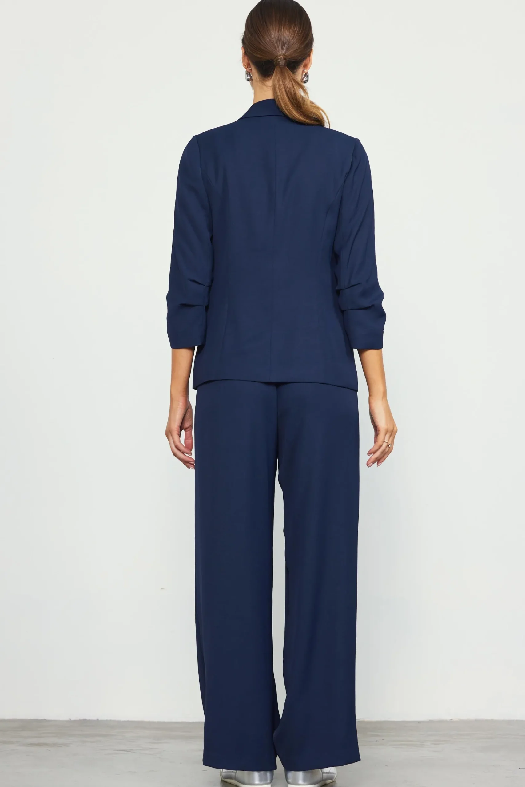 SKIES ARE BLUE Recycled Shirred Sleeve Blazer* Blazers