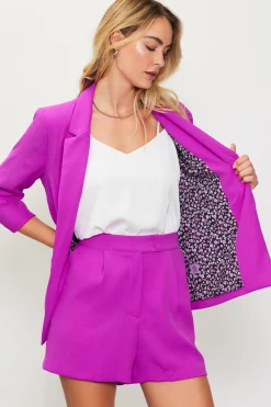 SKIES ARE BLUE Recycled Shirred Sleeve Blazer* Blazers