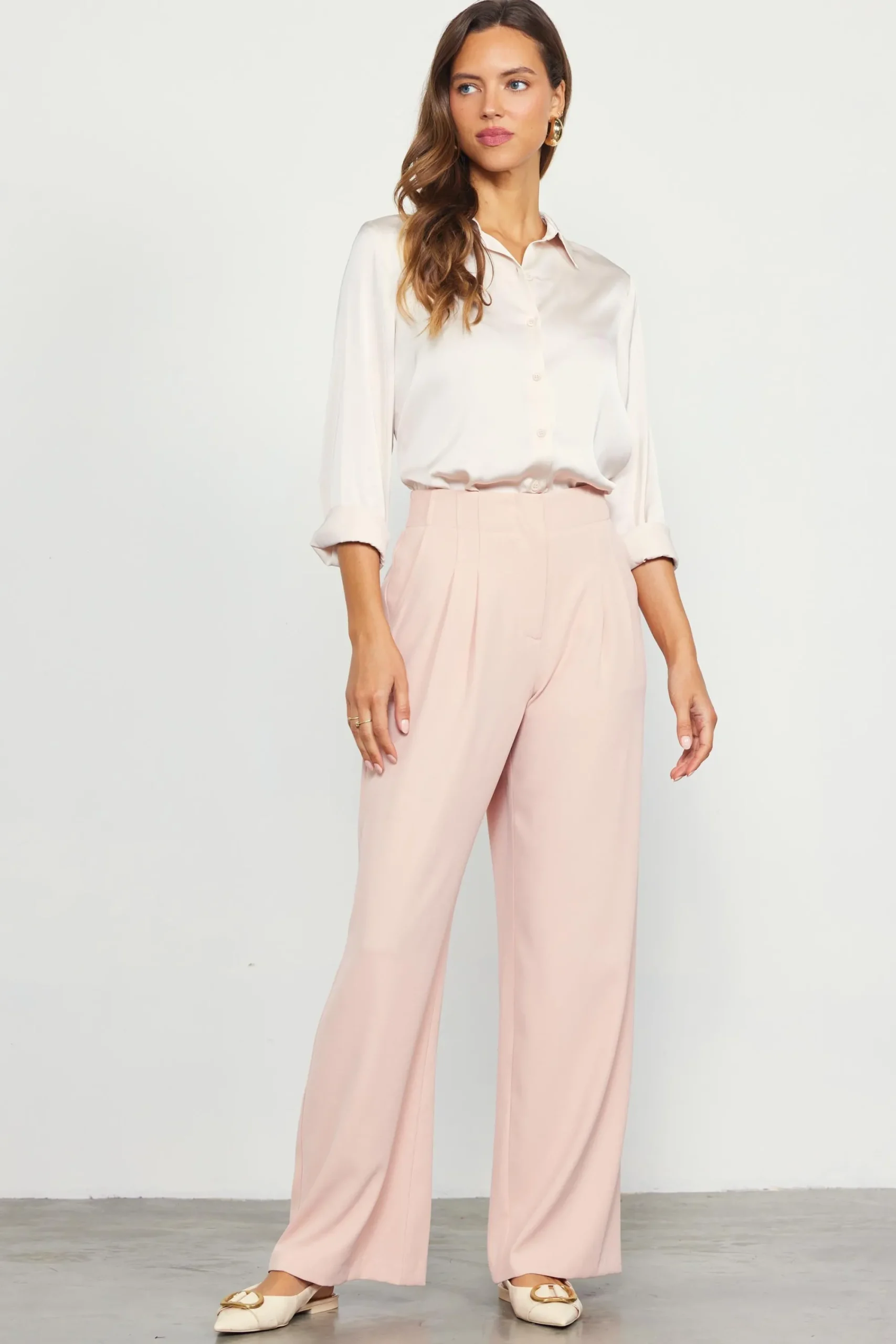 SKIES ARE BLUE Recycled Wide Leg Pants* Pants