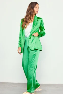SKIES ARE BLUE Satin Tailored Blazer* Blazers