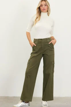 SKIES ARE BLUE Utility Straight Leg Pants* Pants