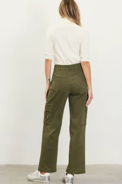 SKIES ARE BLUE Utility Straight Leg Pants* Pants