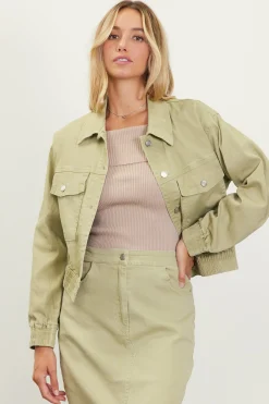 SKIES ARE BLUE Washed Cotton Twill Jacket* Outerwear