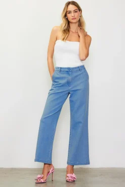 SKIES ARE BLUE Washed Trousers* Pants