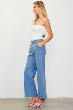 SKIES ARE BLUE Washed Trousers* Pants
