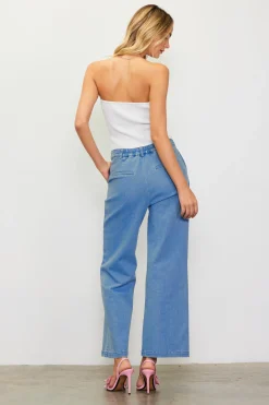 SKIES ARE BLUE Washed Trousers* Pants